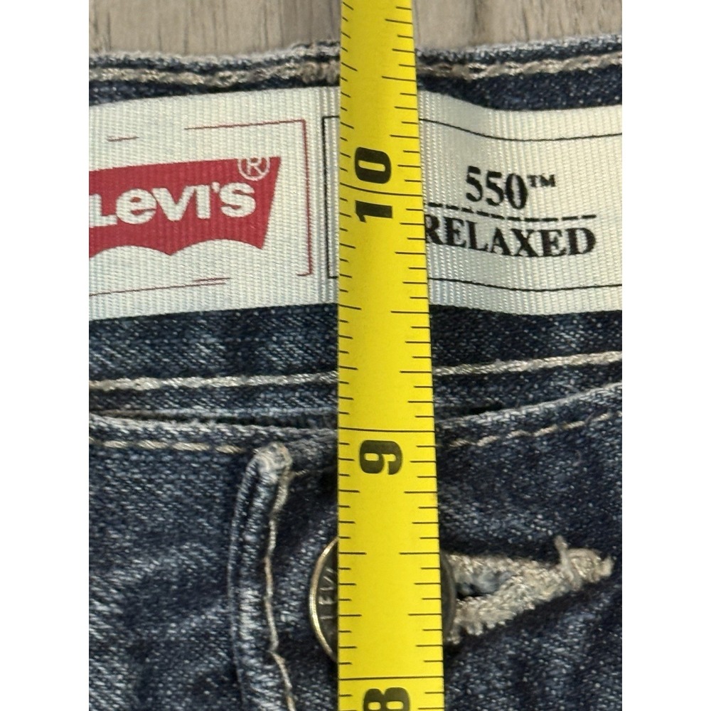 Levi 550 Relaxed Fit Jeans Boys Size 12 Regular Medium Wash Straight Leg Stretch - Picture 6 of 10